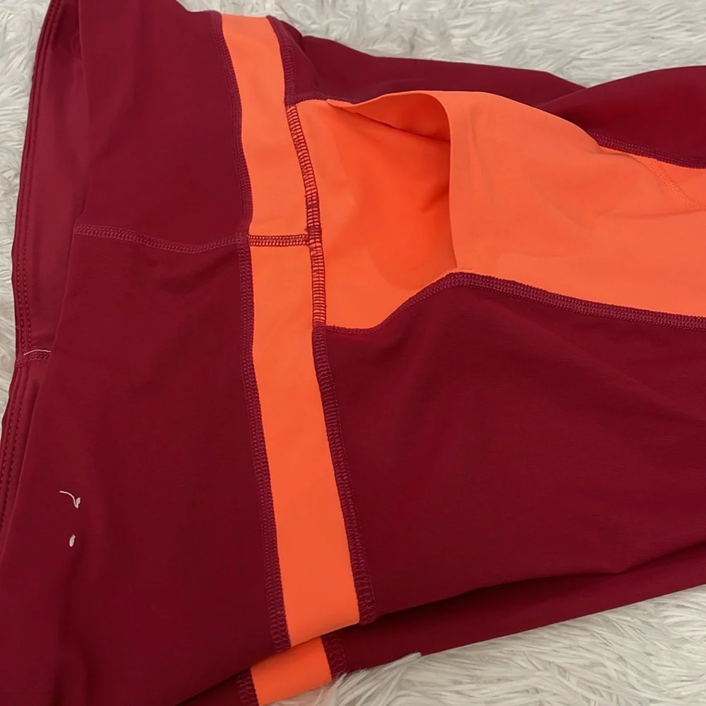 Xersion Red and Orange Leggings for Active Comfort WOMENS SIZE XXL